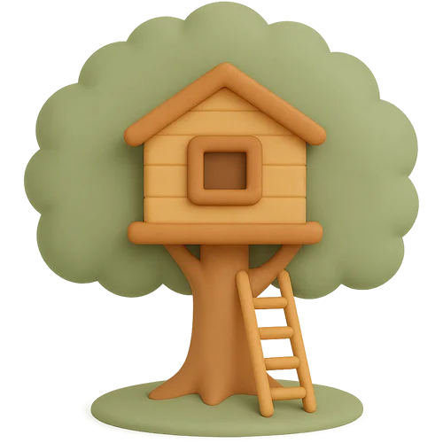 A personalised children's book about building a treehouse adventure