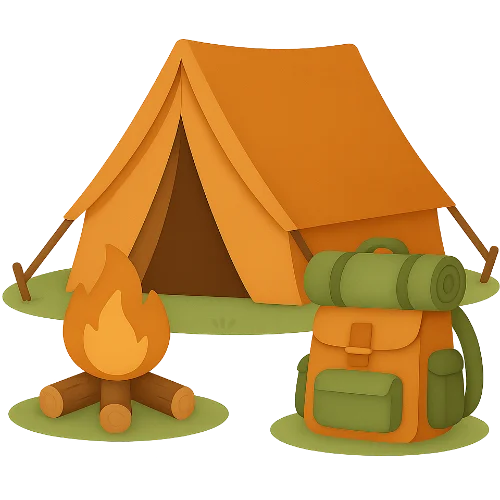 A personalized children's book about magical camping adventures