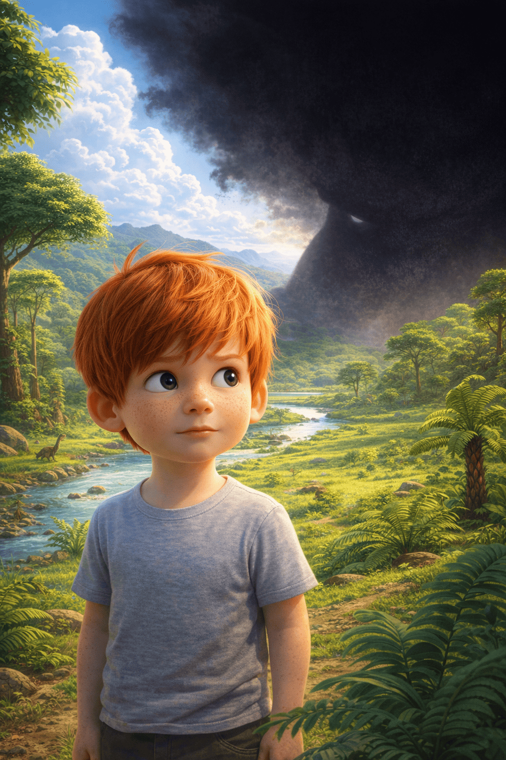 Illustration for Shadow over the first earth