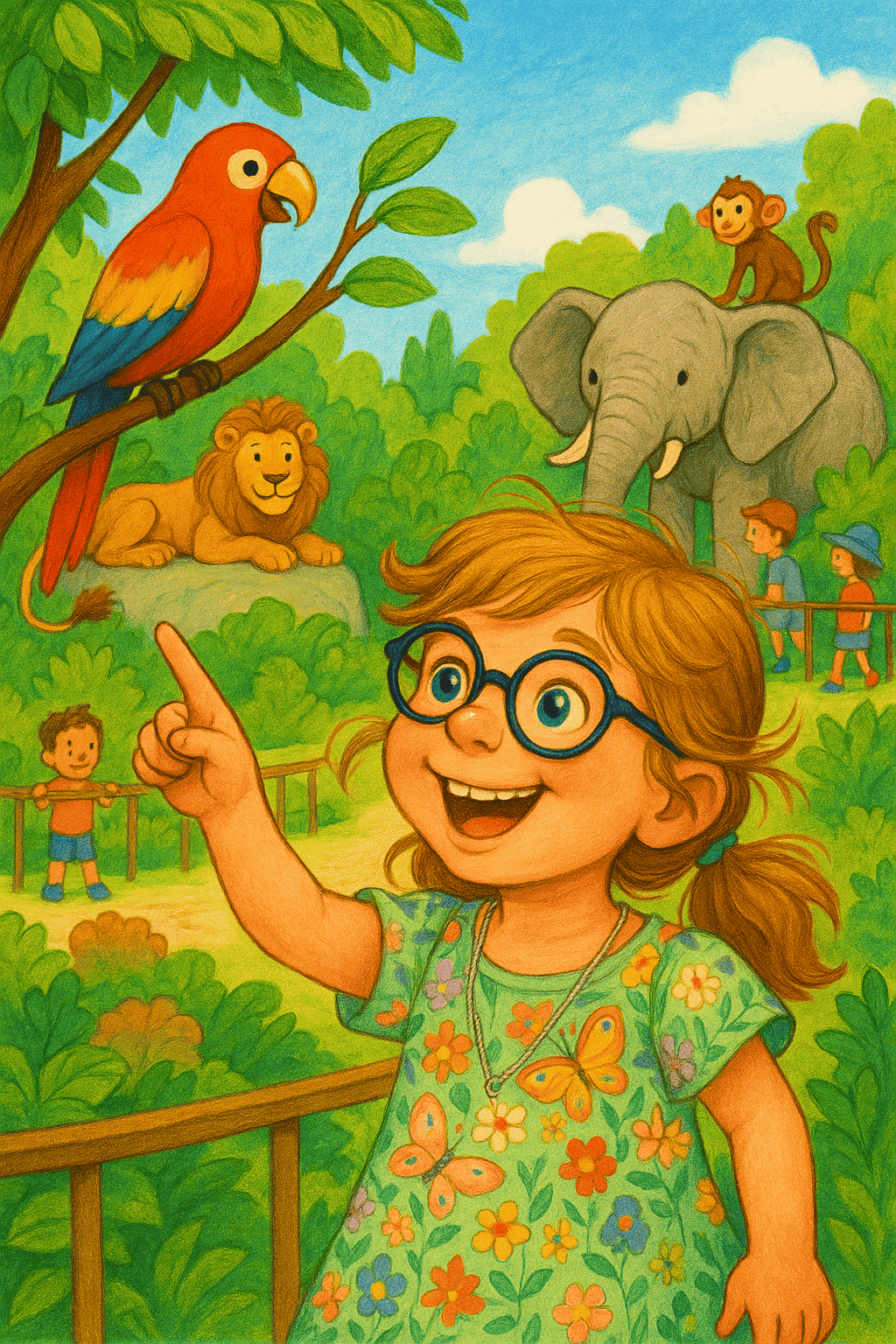 On adventure in the zoo