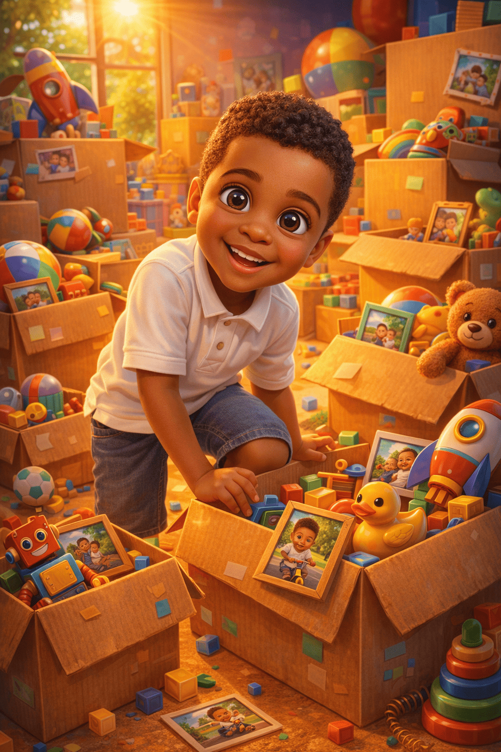 Boxes full of new memories