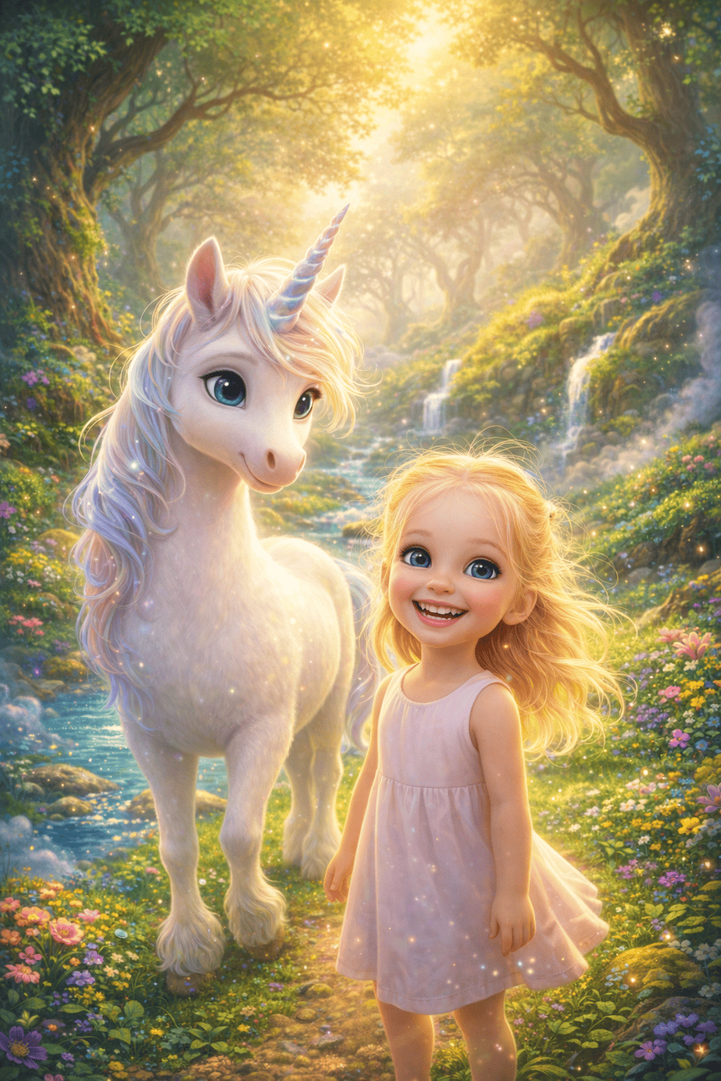 Illustration for The hidden valley of the unicorn