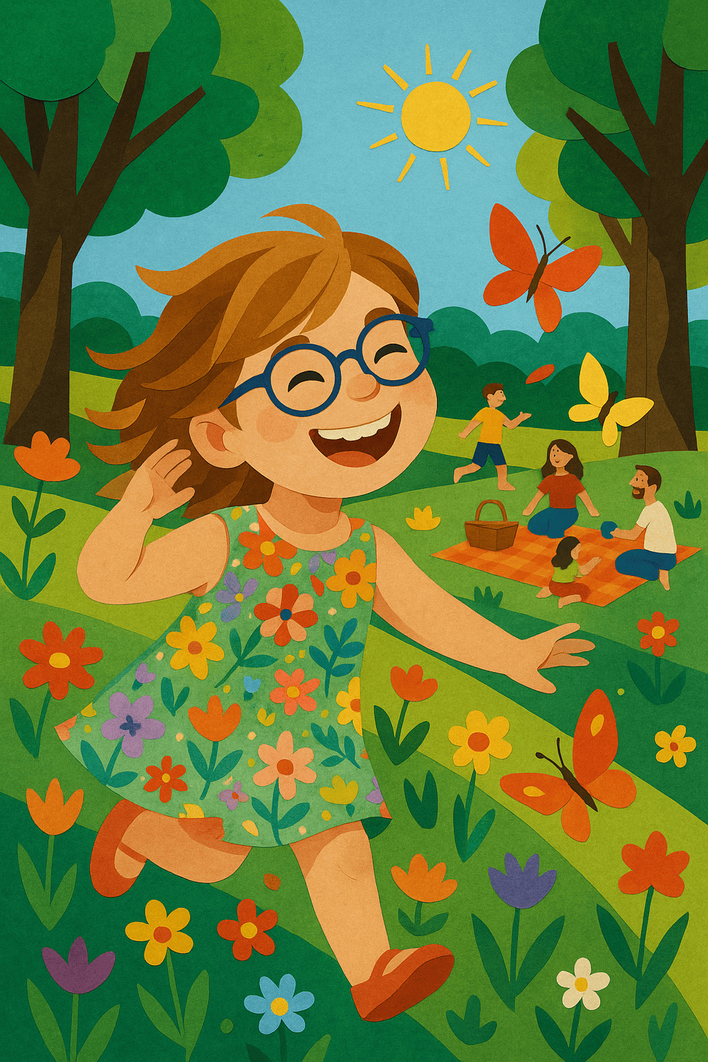 Illustration for Summer adventure with the family