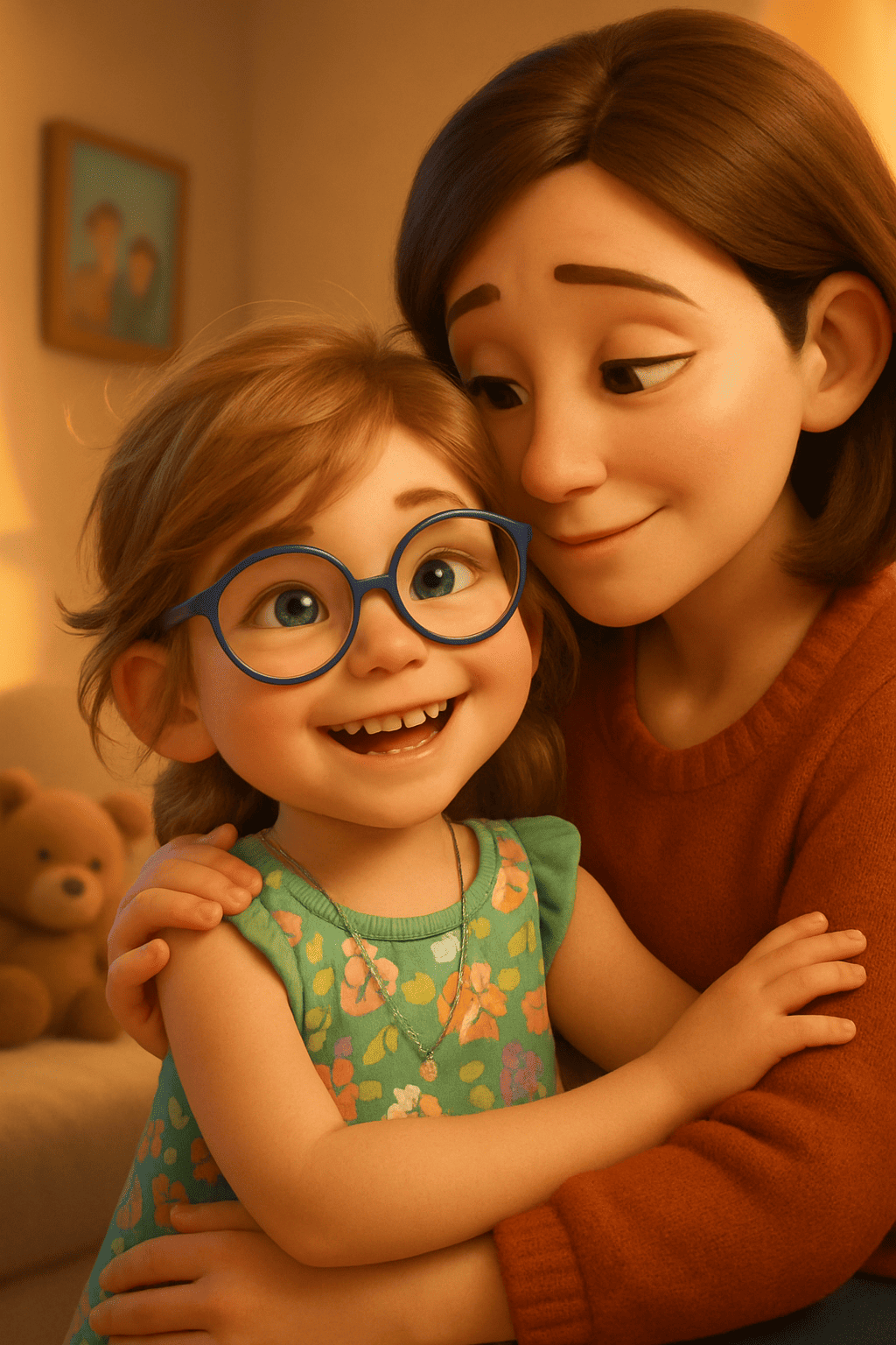 Goodbye in familiar arms