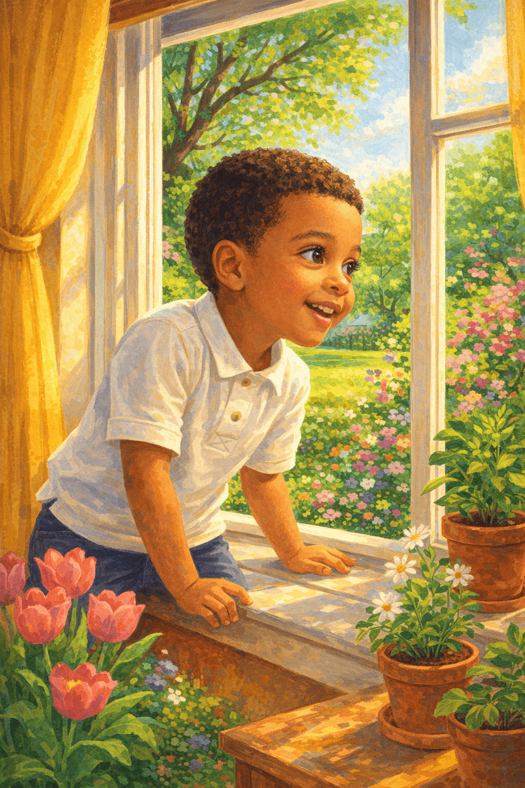 Last spring under our roof