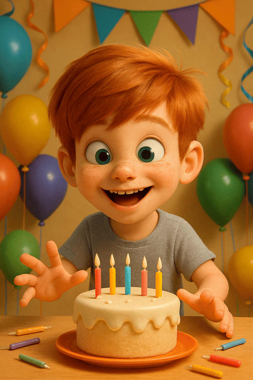 Birthday years and forgotten candles