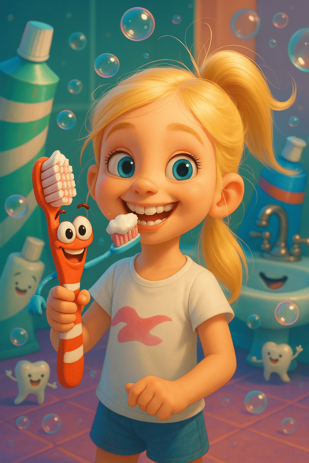 Toothbrush adventures with timmie