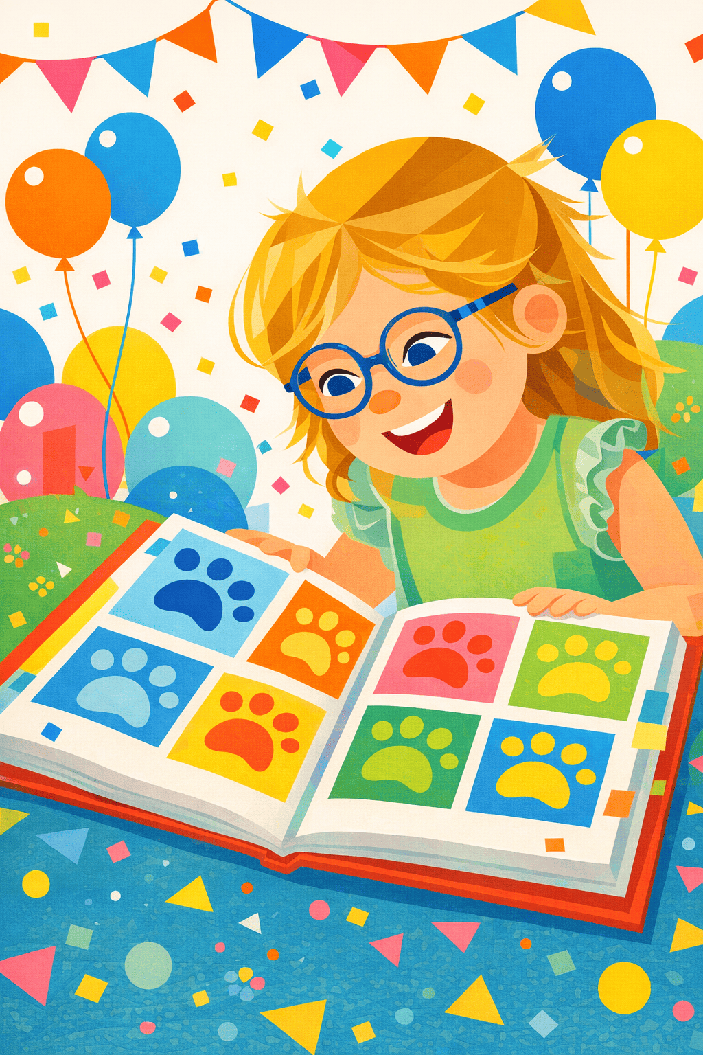 Paw prints in the partybook